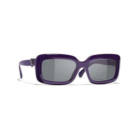 chanel sunglasses purple|purple rectangle sunglasses.